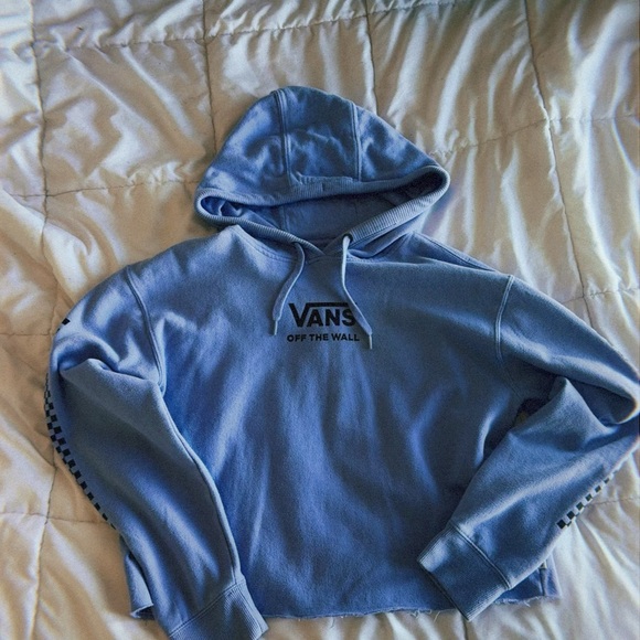 Vans Blue Cropped Hoodie - Picture 4 of 5